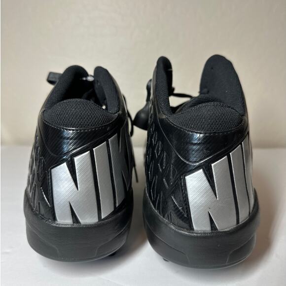 Nike Lunar Code Pro 3/4 Detachable Football Cleats Black Silver 579669-002 Sz 18 main image 5